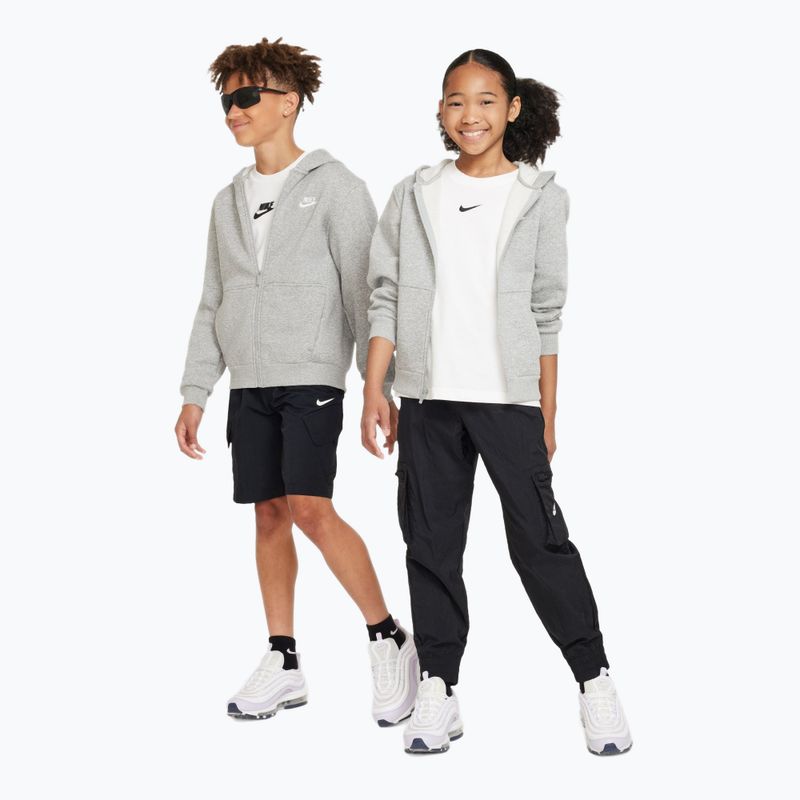 Кофта дитяча Nike Sportswear Club Fleece dark grey heather/base grey/white 2
