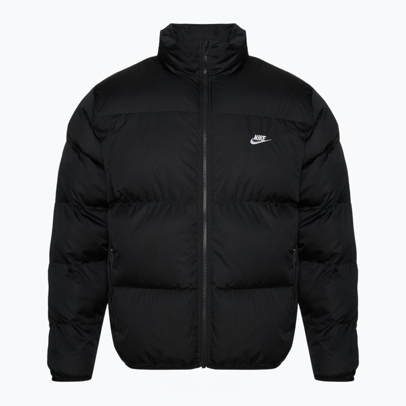 Чоловіча утеплена куртка Nike Sportswer Club Puffer чорний/білий