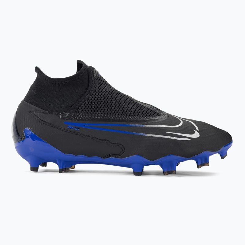 Футбольні бутси Nike Phantom GX Pro DF FG black/chrome/hyper royal 2