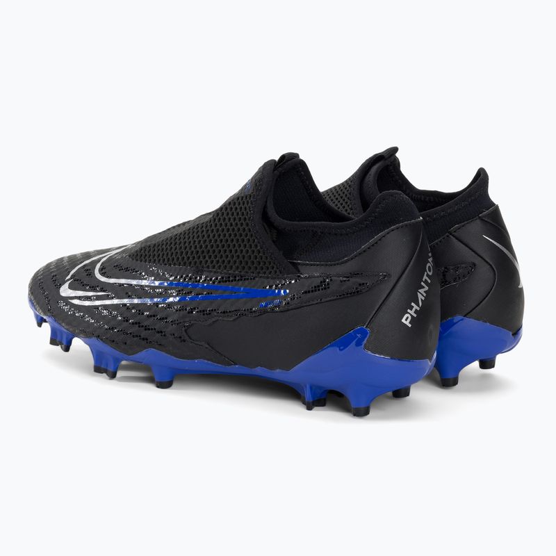 Футбольні бутси Nike Phantom GX Academy DF FG/MG black/chrome/hyper royal 3
