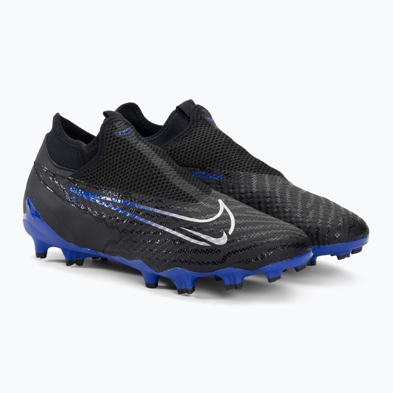 Футбольні бутси Nike Phantom GX Academy DF FG/MG black/chrome/hyper royal 4