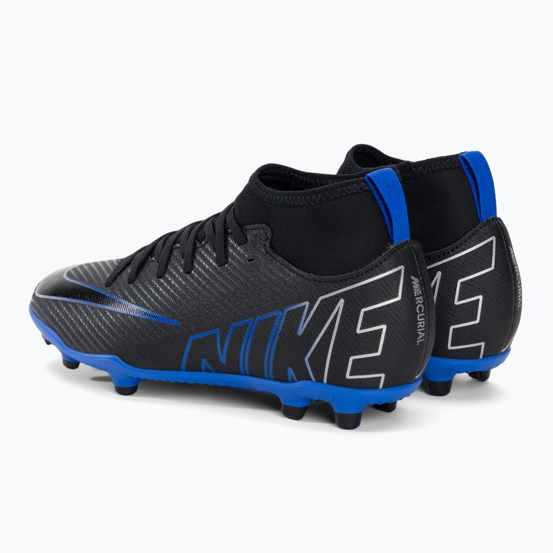 Футбольні бутси дитячі Nike JR Mercurial Superfly 9 Club FG/MG black/chrome/hyper real 3