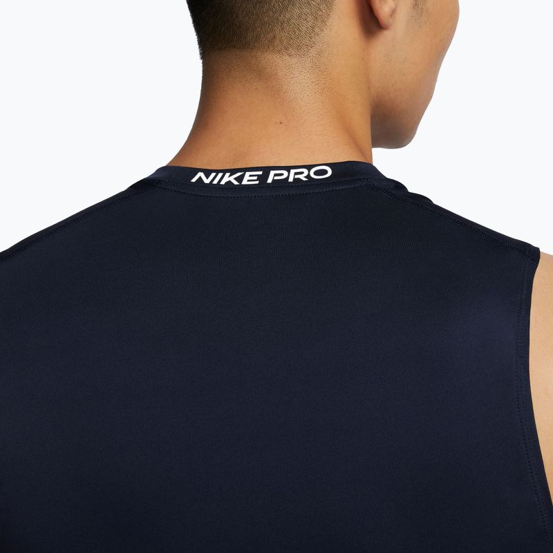 Футболка чоловіча Nike Pro Dri-Fit Tight Sleeveless Fitness obsidian/white 5