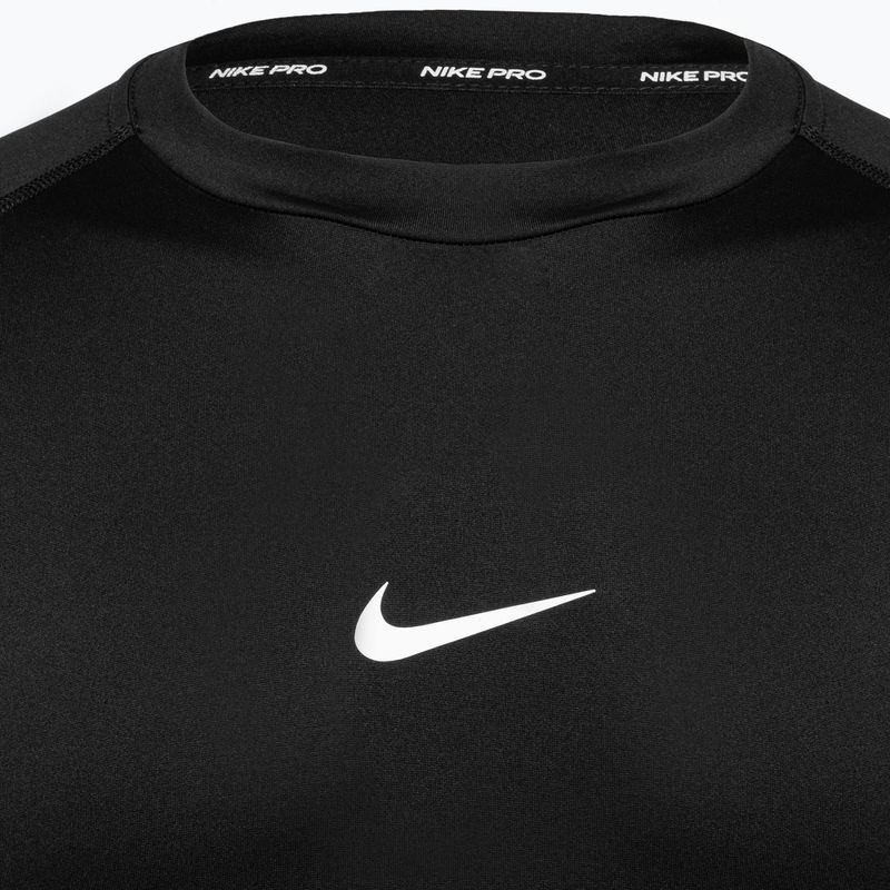 Кофта для тренувань чоловічий Nike Pro Dri-Fit Tight Fitness black/white 3