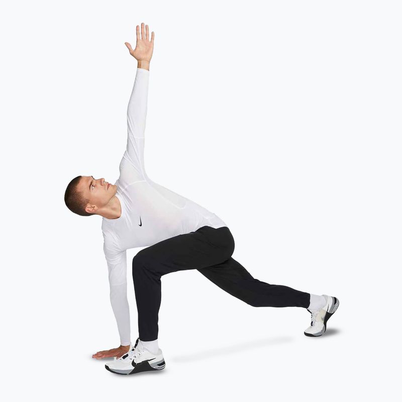 Longsleeve treningowy męski Nike Pro Dri-Fit Tight Fitness white/black 2