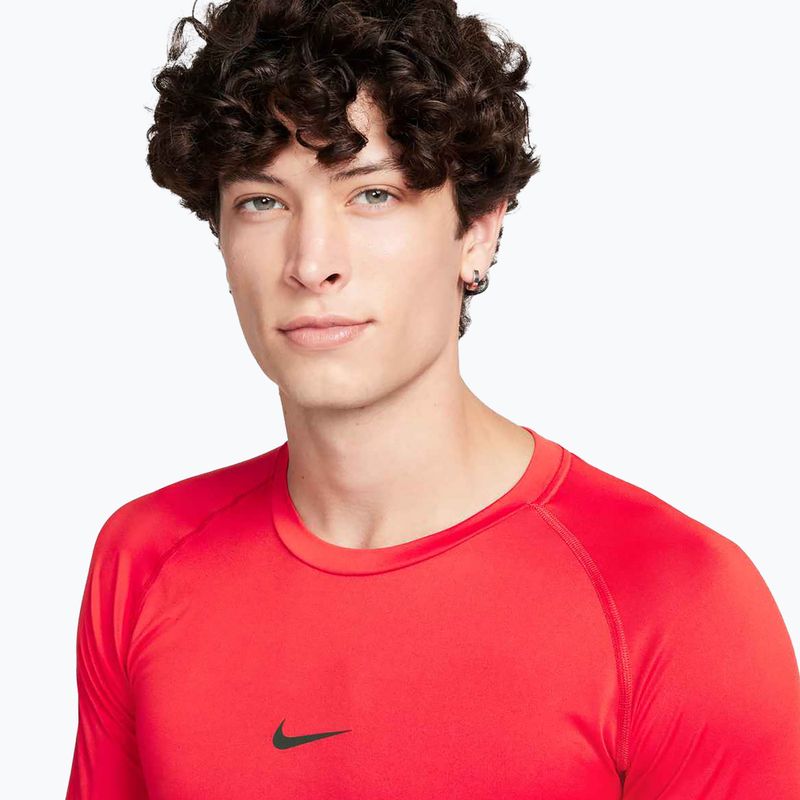 Лонгслів для тренувань чоловічий Nike Pro Dri-Fit Tight Fitness university red/black 4