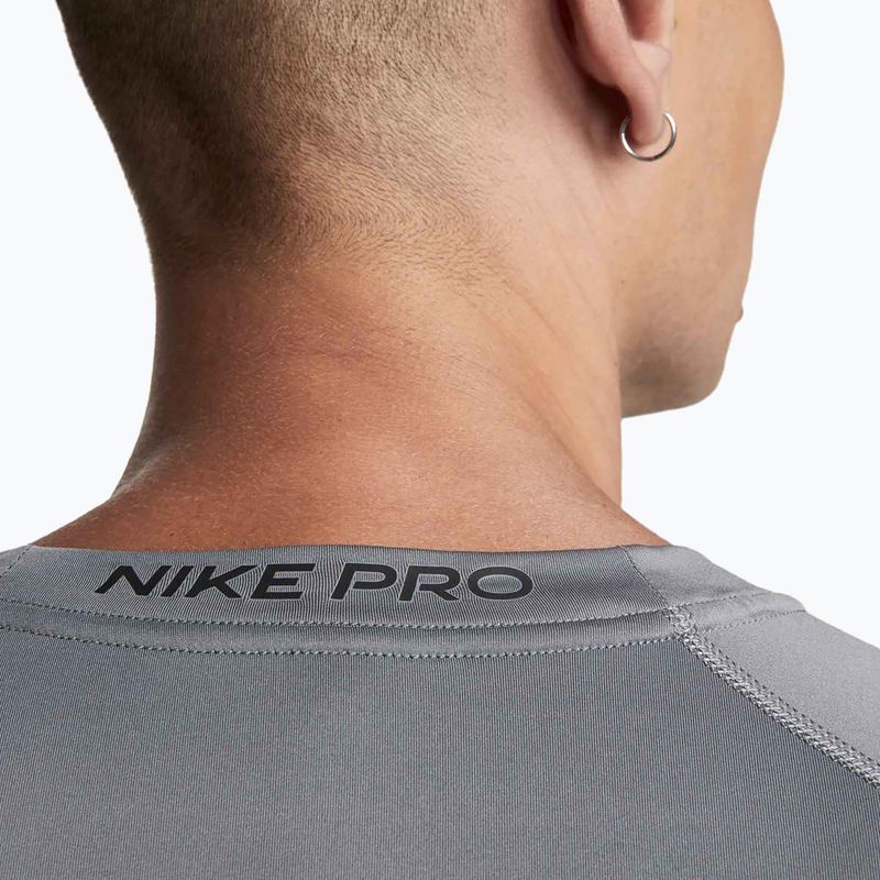 Чоловіча тренувальна футболка Nike Pro Dri-Fit Tight Fitness smoke grey/black 5