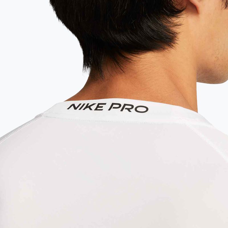 Футболка для тренувань чоловіча Nike Pro Dri-Fit Tight Fitness white/black 5