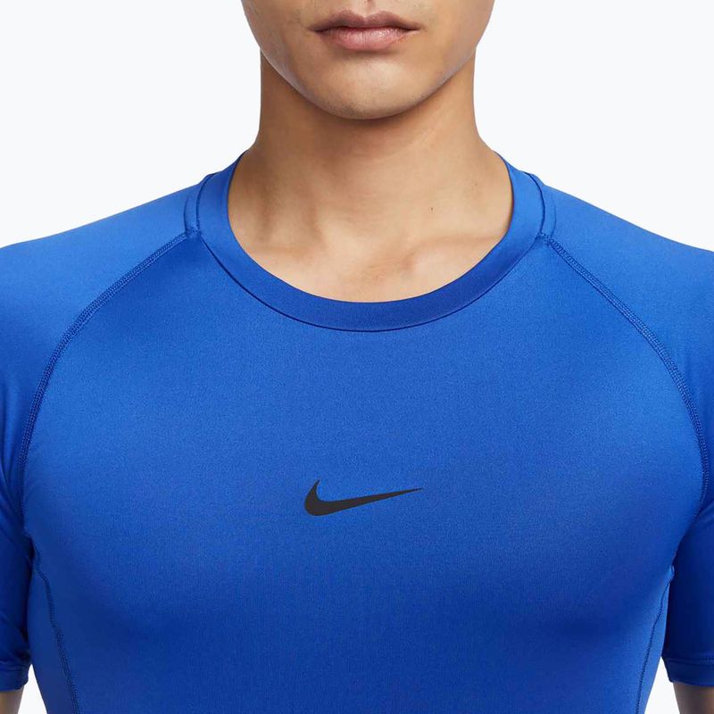 Футболка для тренувань чоловіча Nike Pro Dri-Fit Tight Fitness game royal/black 4
