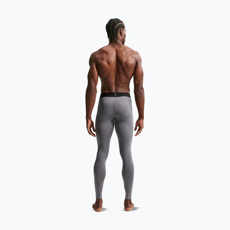 Легінси для тренувань чоловічі Nike Pro Dri-Fit Tight Fitness smoke grey/black 3