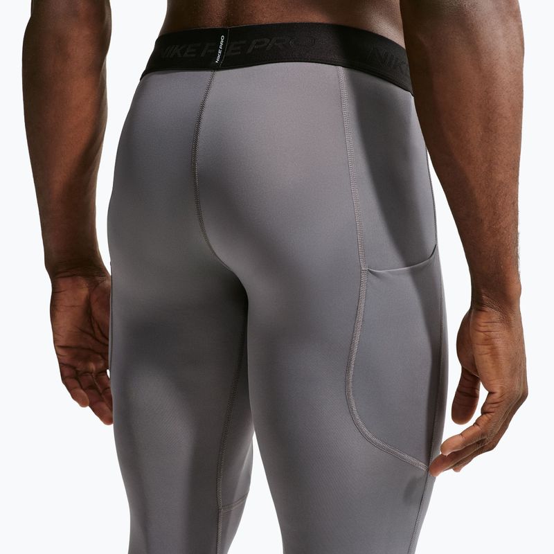 Легінси для тренувань чоловічі Nike Pro Dri-Fit Tight Fitness smoke grey/black 5
