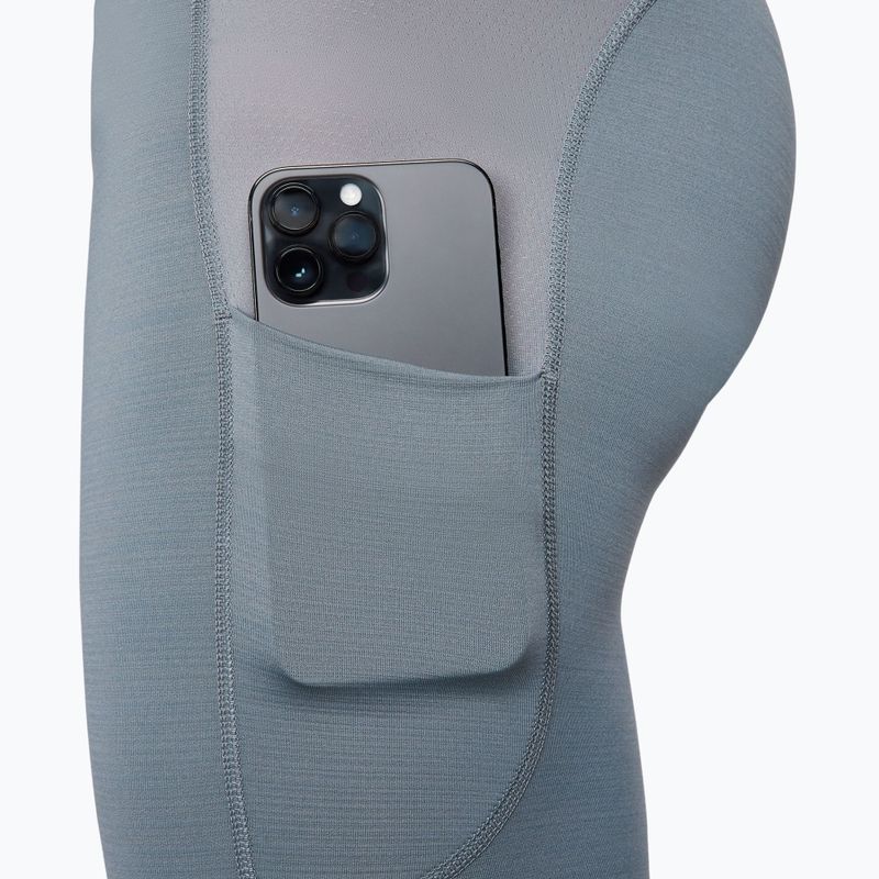 Легінси чоловічі Nike Pro Warm smoke grey/black 4