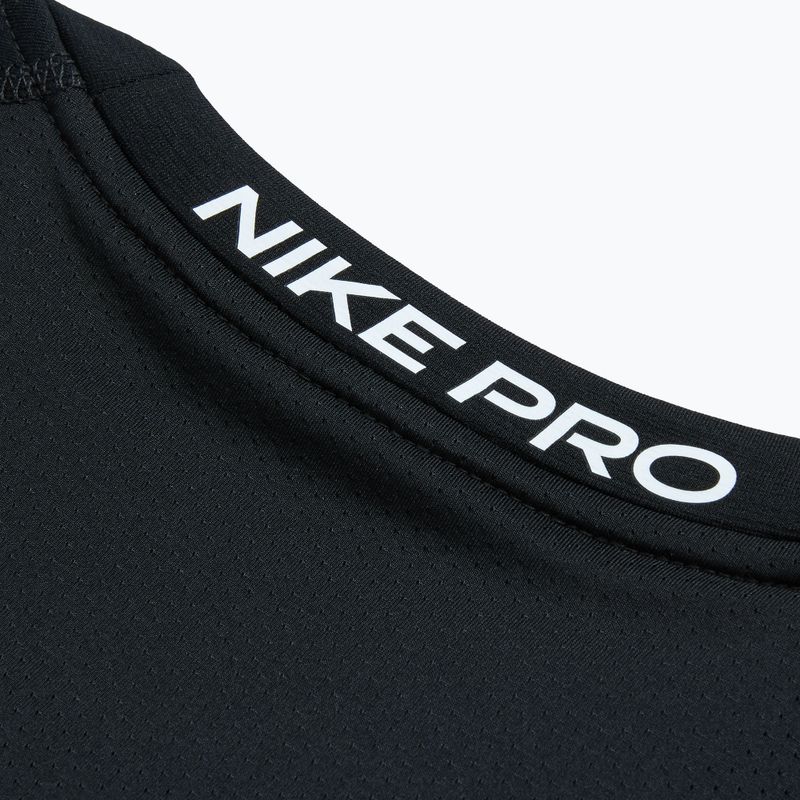 Чоловічий тренувальний лонгслів Nike Pro Warm LS чорний/білий 4