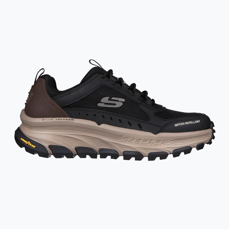 Чоловічі трекінгові черевики SKECHERS D'Lux Trekker чорні/натуральні 8