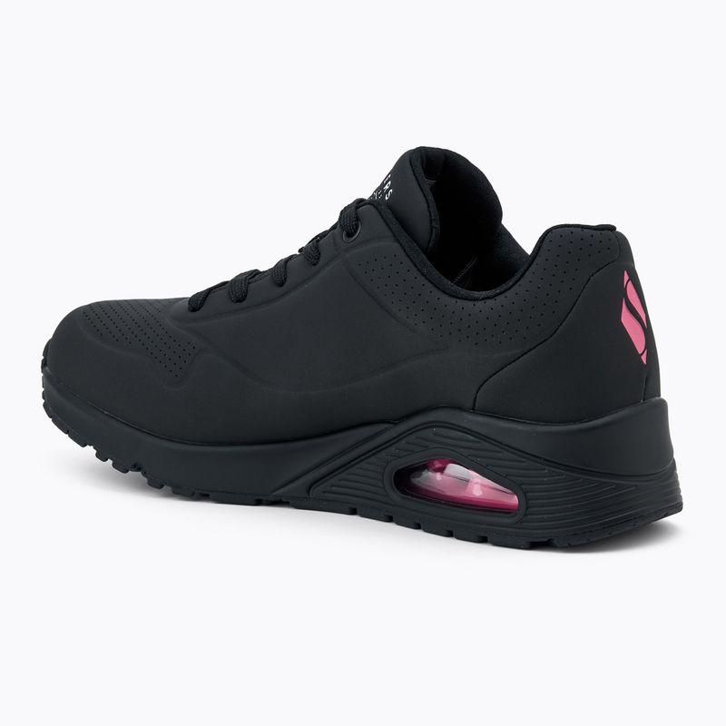 Кросівки жіночі SKECHERS Uno Dripping In Love black/pink 3