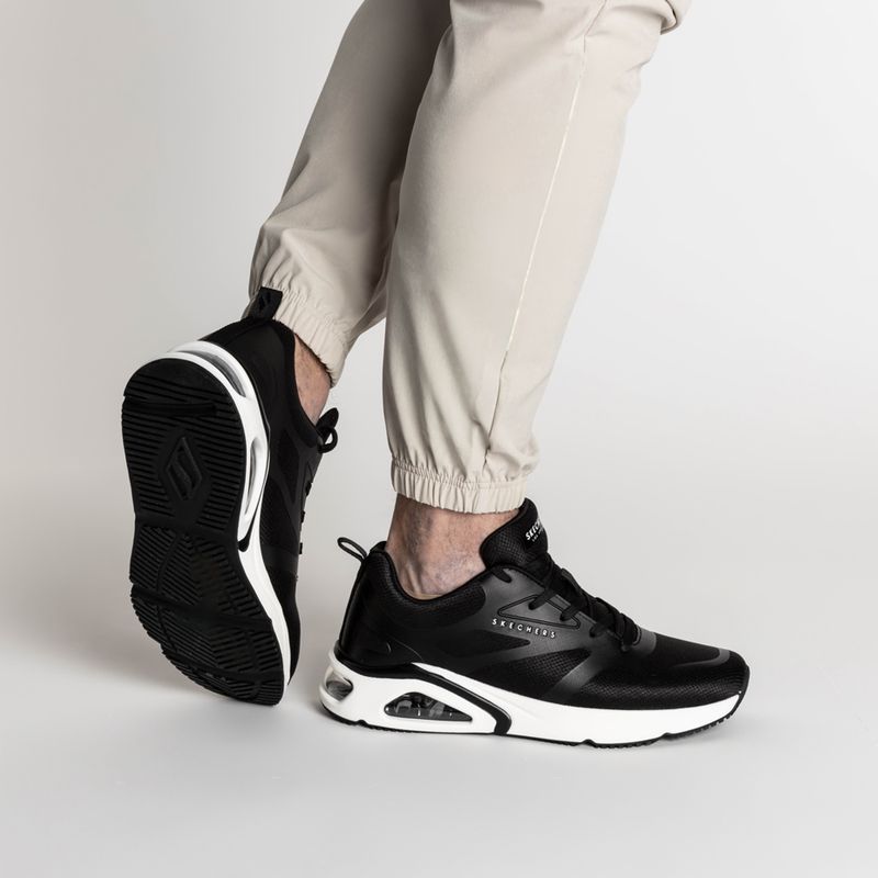 Кросівки чоловічі SKECHERS Tres-Air Uno Revolution-Airy black/white 2
