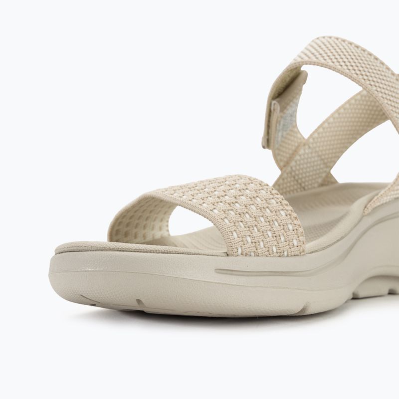 Жіночі босоніжки SKECHERS Go Walk Arch Fit поліровані бежеві 8