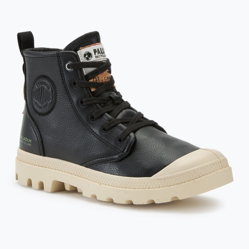 Чорні туфлі Palladium Pampa Hi Re-Vegan LTH