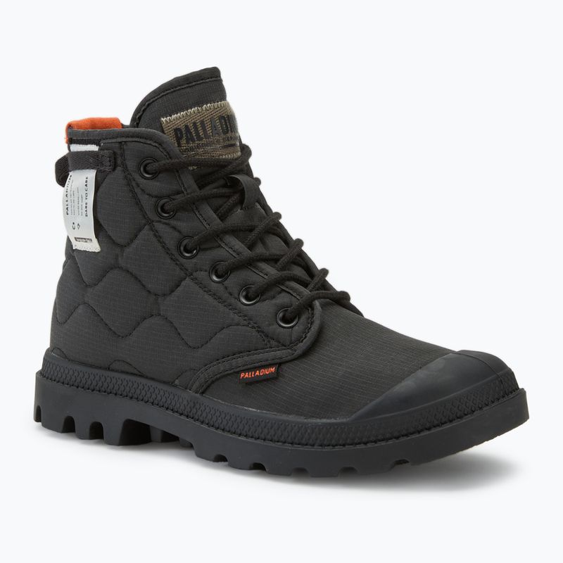 Чорні стьобані черевики Palladium Pampa