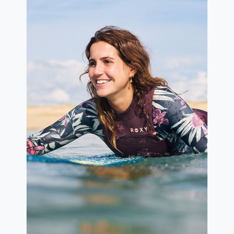 Гідрокостюм жіночий ROXY 4/3 мм Swell Natural Front Zip black multi 9