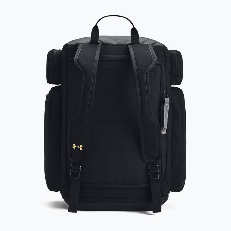 Чоловічий туристичний рюкзак Under Armour Project Rock чорний/чорний/металік золото 2