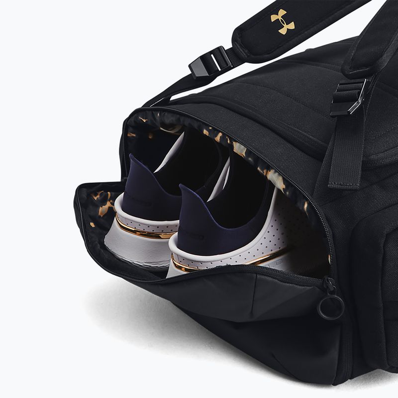 Чоловічий туристичний рюкзак Under Armour Project Rock чорний/чорний/металік золото 4