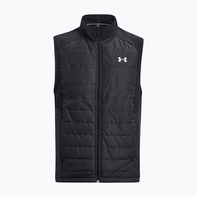 Чоловічий біговий жилет Under Armour Storm Session Run Vest чорний/світловідбиваючий рукав