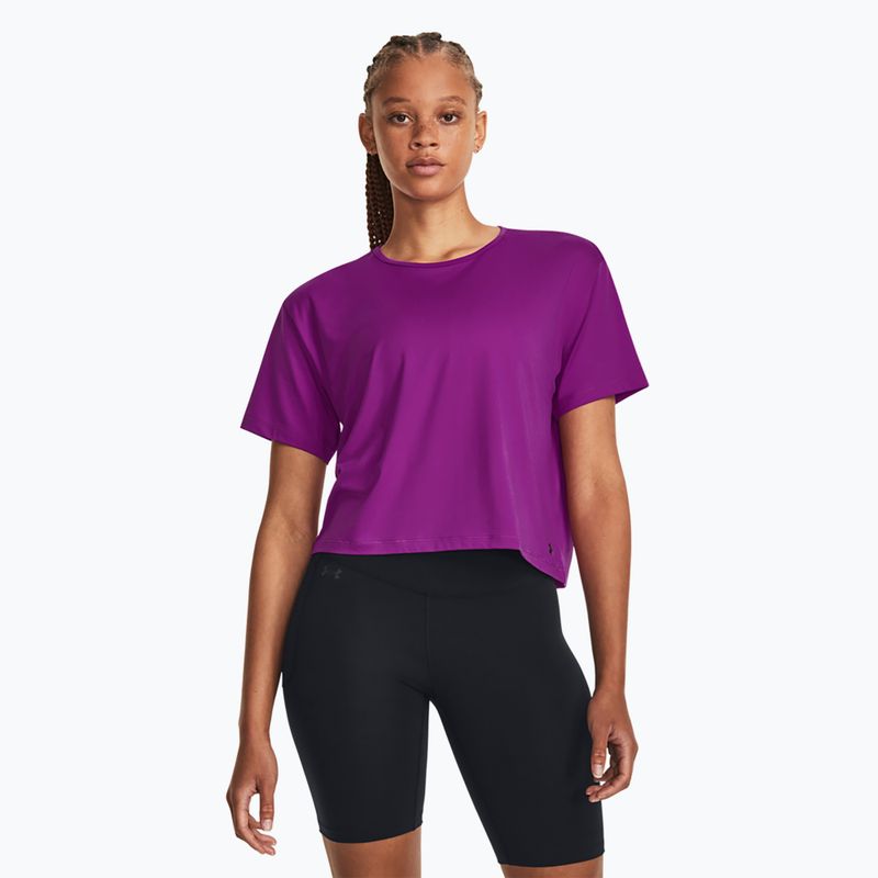 Футболка жіноча Under Armour Motion SS mystic magenta/black