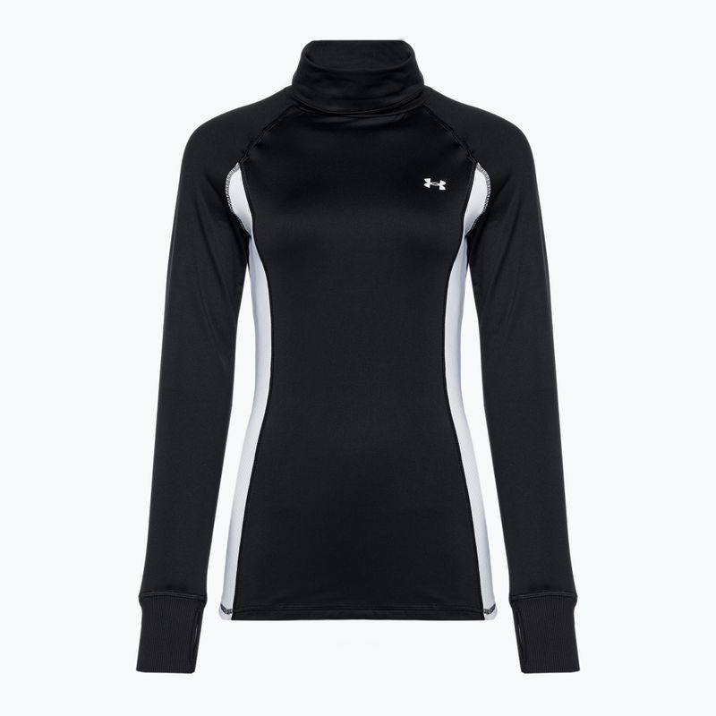 Жіночий світшот Under Armour Train CW Funnel Neck чорний/лаймовий жовтий/білий 4