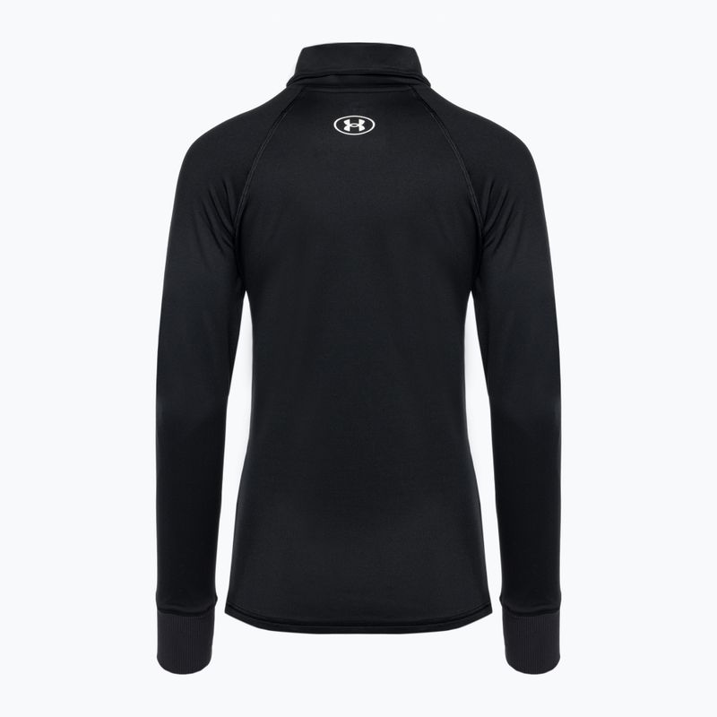 Жіночий світшот Under Armour Train CW Funnel Neck чорний/лаймовий жовтий/білий 5