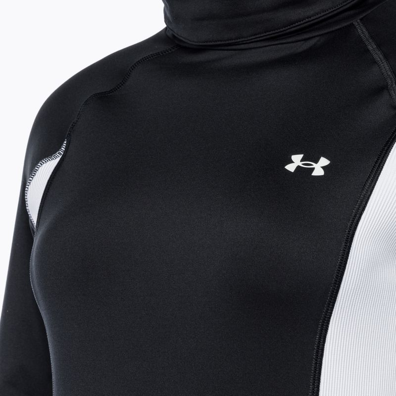 Жіночий світшот Under Armour Train CW Funnel Neck чорний/лаймовий жовтий/білий 6