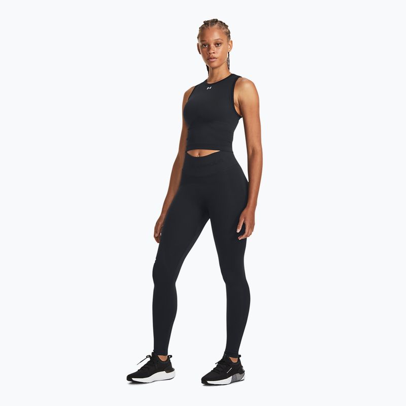 Танк топ для тренувань жіночий Under Armour Vanish Seamless black/white 2