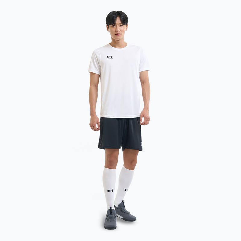 Шорти футбольні чоловічі Under Armour Challenger black / white 2