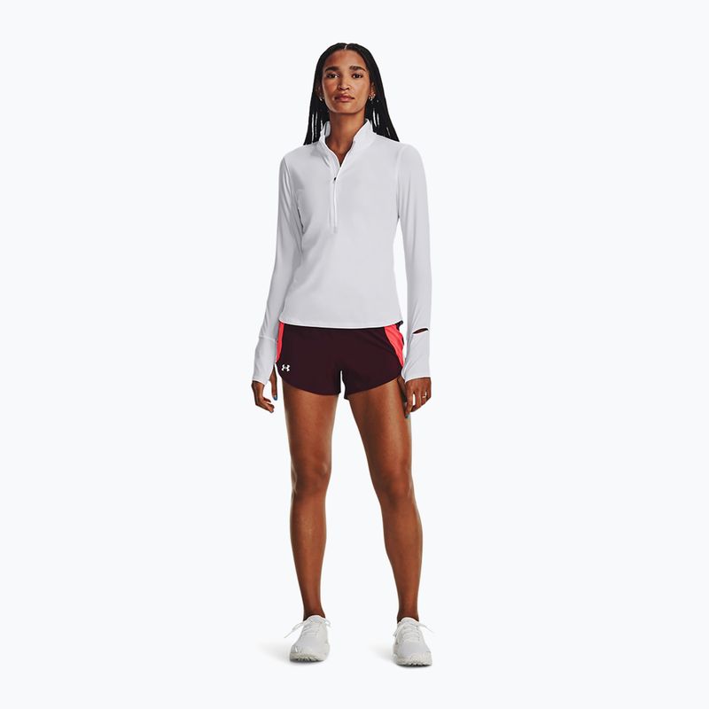 Жіночий лонгслів для бігу Under Armour Launch Pro Half Zip white/reflective 2