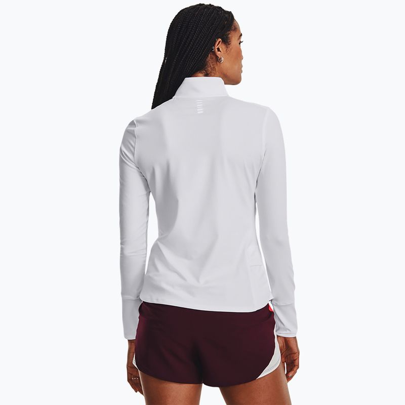 Жіночий лонгслів для бігу Under Armour Launch Pro Half Zip white/reflective 3