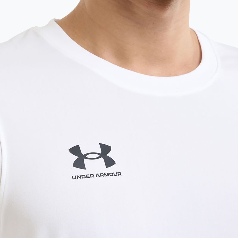 Футболка футбольна чоловіча Under Armour Challenger Train white/black 4