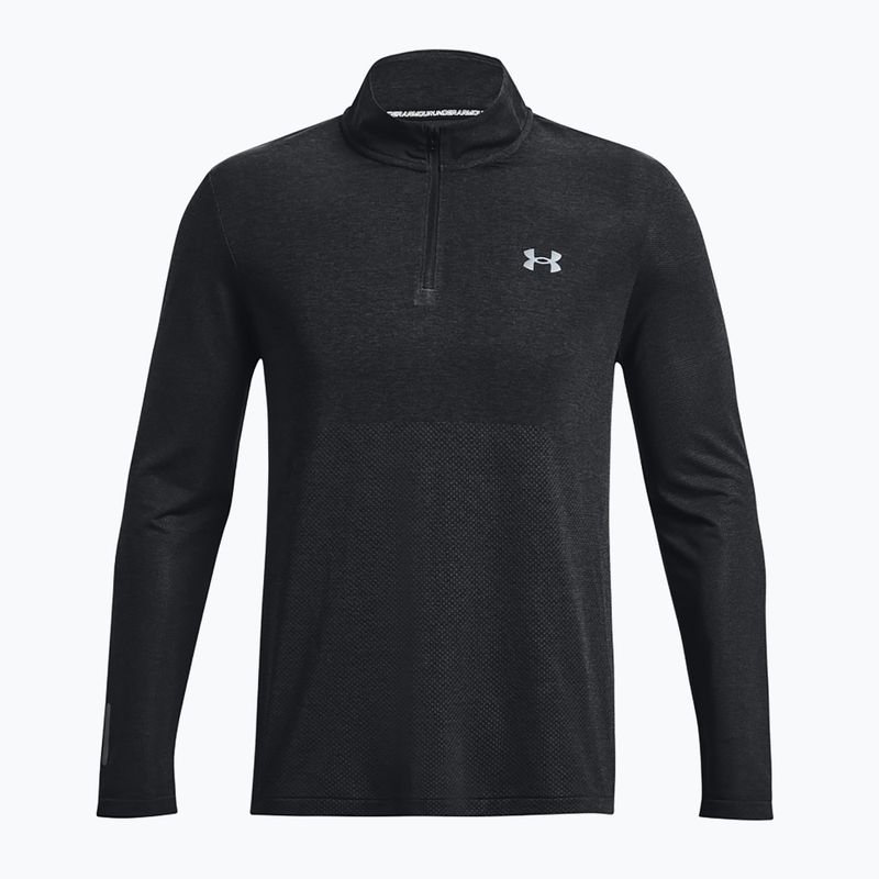 Лонгслів для бігу чоловічий Under Armour Seamless Stride 1/4 Zip black/reflective 4