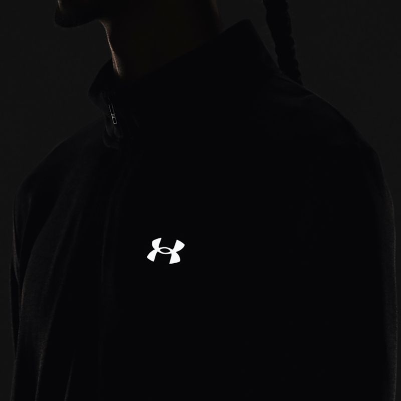 Лонгслів для бігу чоловічий Under Armour Seamless Stride 1/4 Zip black/reflective 6