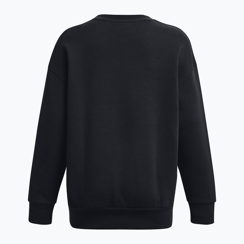 Кофта жіноча Under Armour Icon Fleece Crew black/white 6
