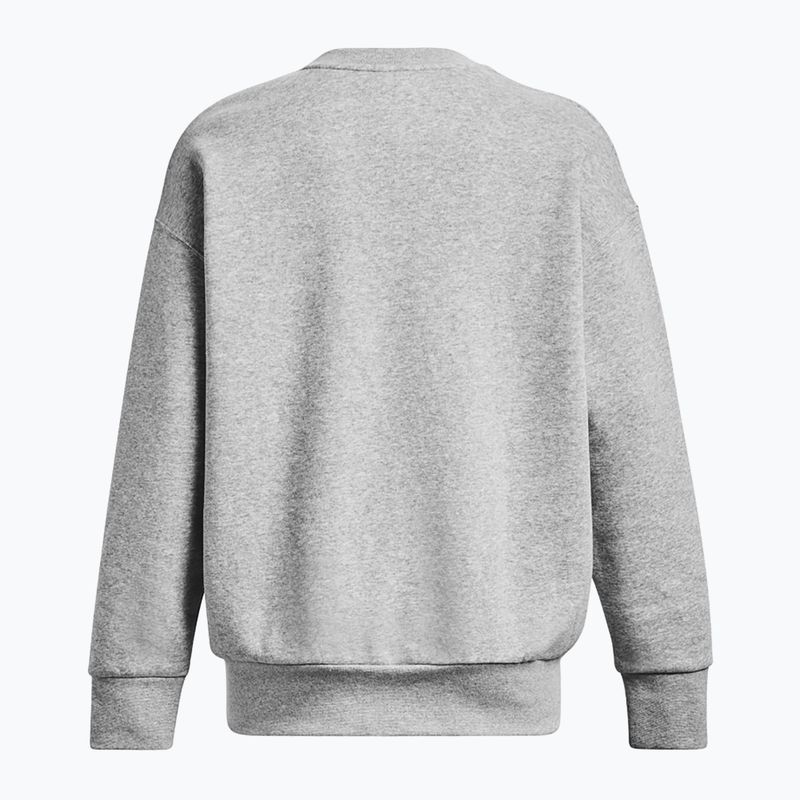 Кофта жіноча Under Armour Icon Fleece Crew mod gray light heather/white 10