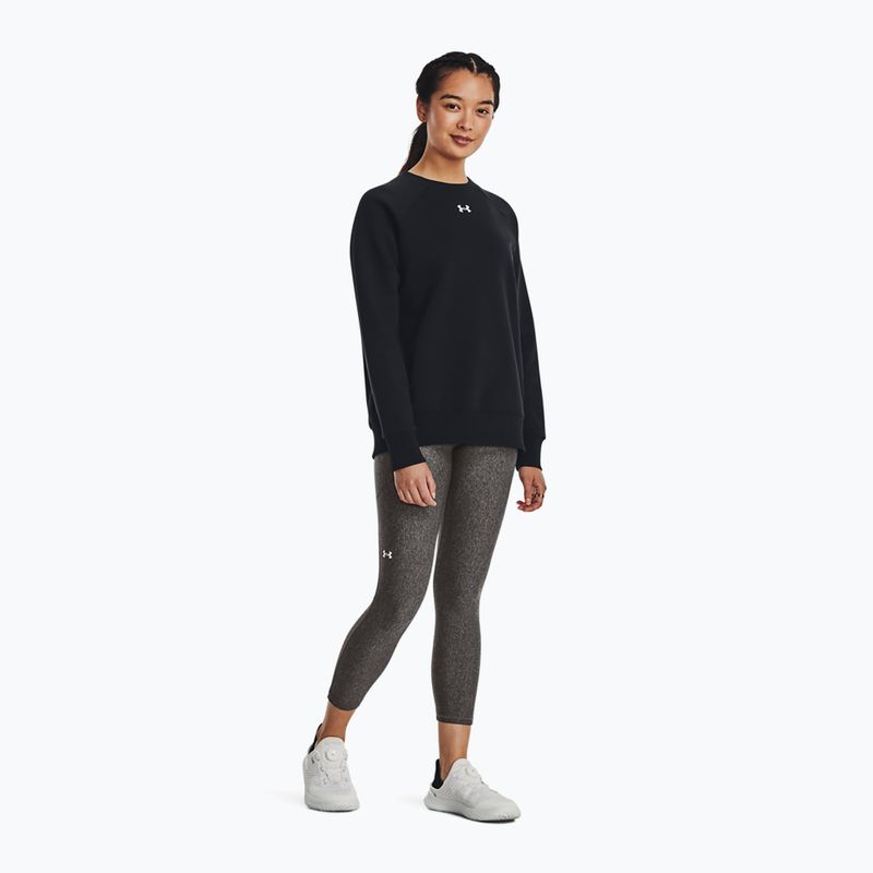 Кофта жіноча Under Armour Rival Fleece Crew black/white 2