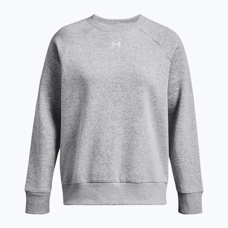 Кофта жіноча Under Armour Rival Fleece Crew mod gray light heather/white 5