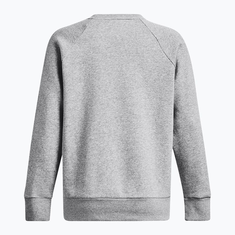 Кофта жіноча Under Armour Rival Fleece Crew mod gray light heather/white 6
