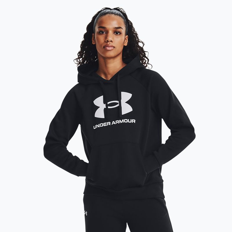 Кофта жіноча Under Armour Rival Fleece Big Logo Hoody black/white