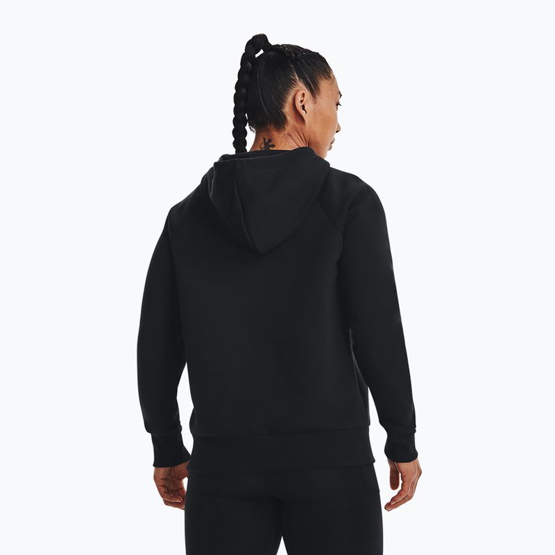 Кофта жіноча Under Armour Rival Fleece Hoodie black/white 3