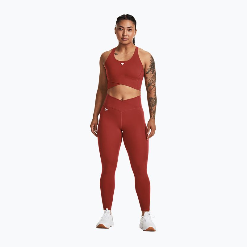 Топ для тренувань жіночий Under Armour Project Rock LetsGo Crssover Top heritage red 2