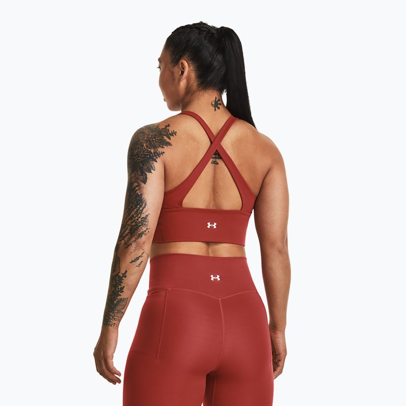 Топ для тренувань жіночий Under Armour Project Rock LetsGo Crssover Top heritage red 3