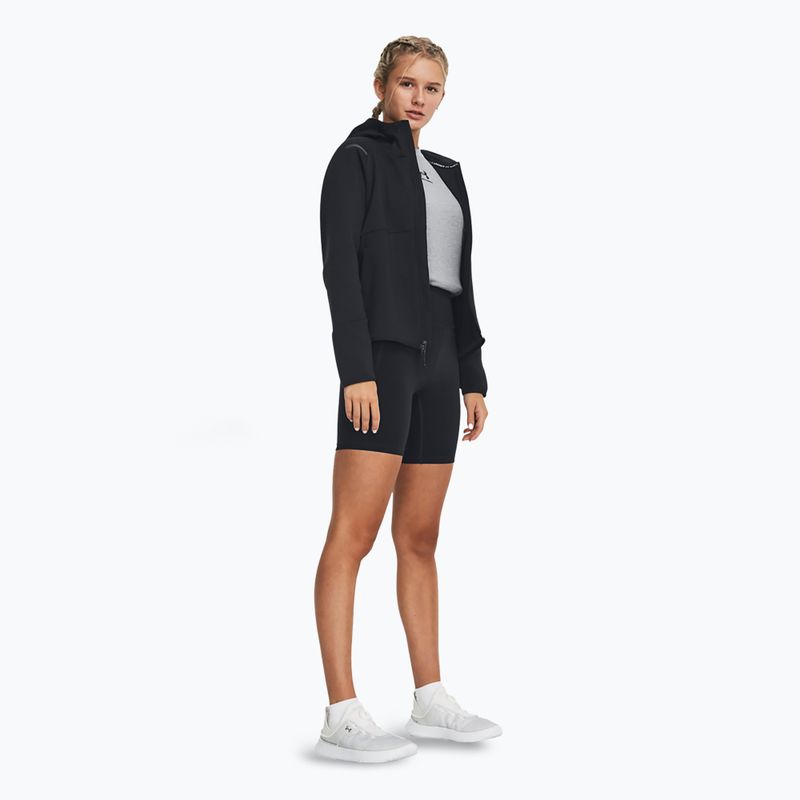 Кофта жіноча Under Armour Unstoppable Fleece FZ black/black 2