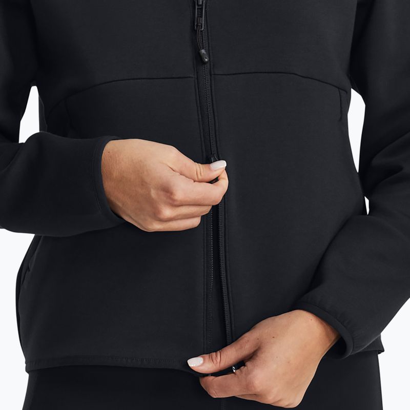 Кофта жіноча Under Armour Unstoppable Fleece FZ black/black 4