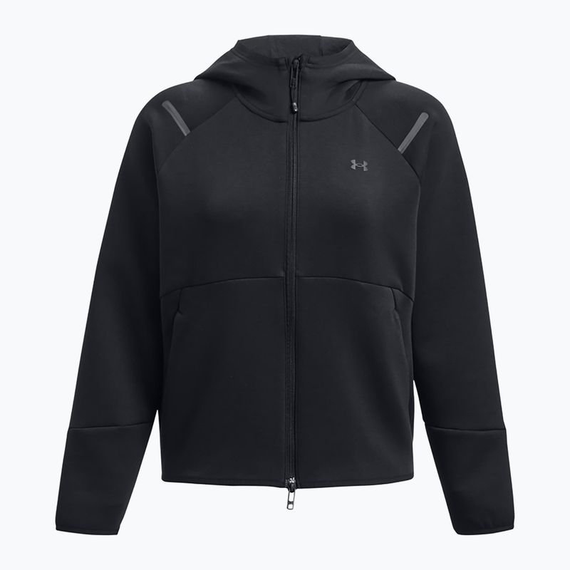 Кофта жіноча Under Armour Unstoppable Fleece FZ black/black 5